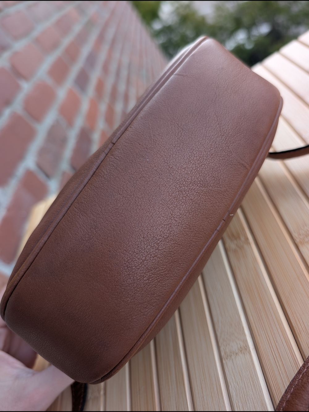 Vintage Celine Paris Brown Leather  Shoulder/ short Crossbody Bag Made in Italy - Picture 4 of 16